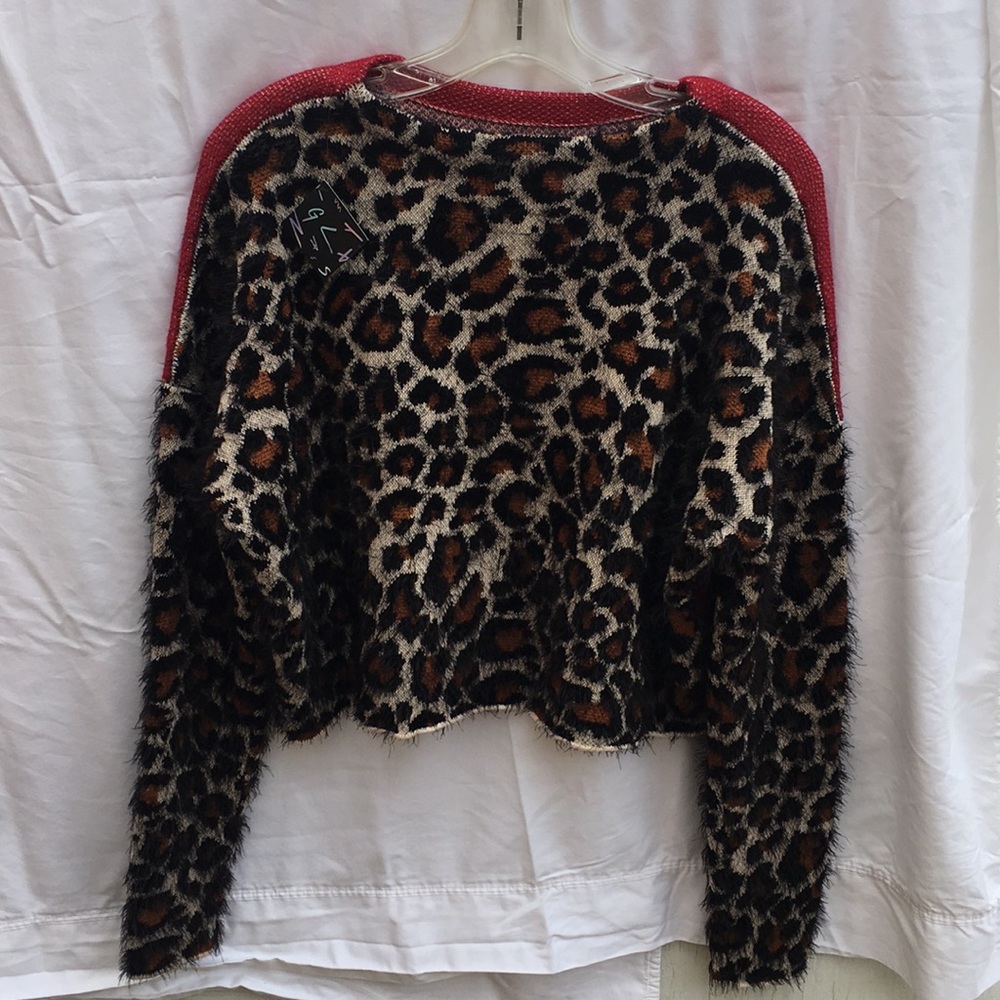 Nasty Gal Stars & Spots Cropped Sweater